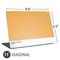Amber Yellow Universal Laptop 11in (8.8 x 6.2in) Skin